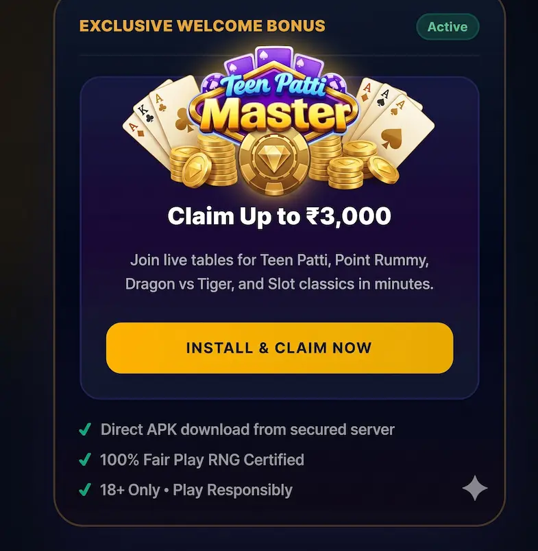 Teen Patti Master App Preview